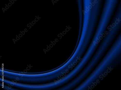Abstract Soft Blue Wave Line Background 