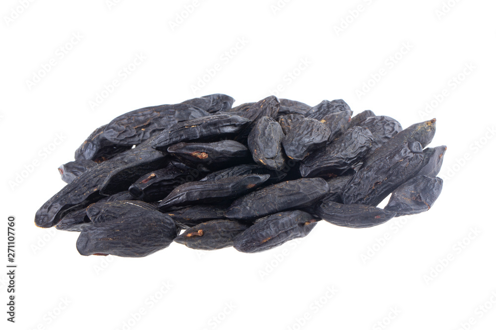 heap of tonkin beans isolated on white background