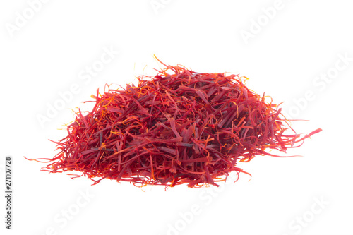 Wallpaper Mural heap of saffron isolated on white background Torontodigital.ca