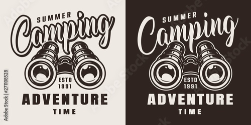 Vintage summer adventure badge