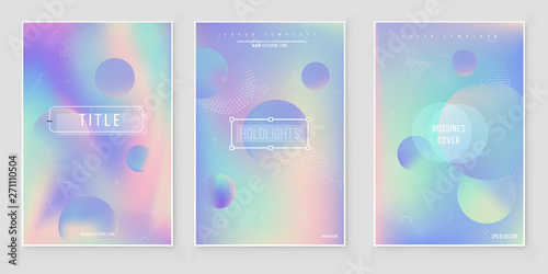 Holographic paper magic foil marble cover set. 