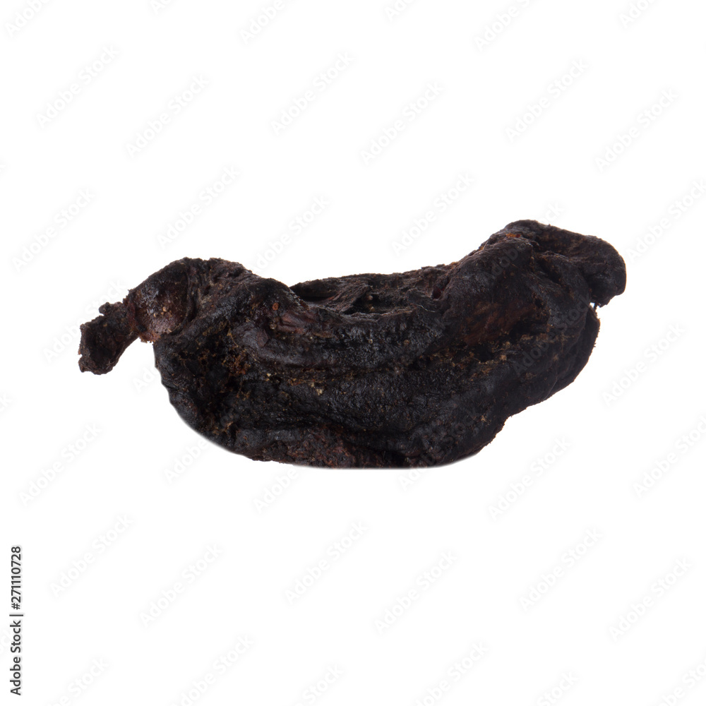 dried slice of Garcinia cambogia isoalted on white