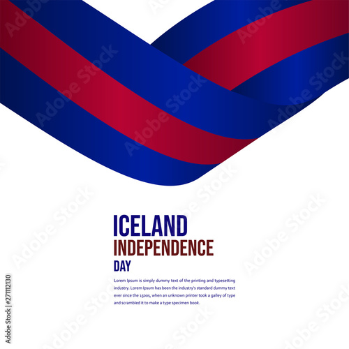 Free Download Happy Iceland Independence Day Celebration Vector Template Design Illustration - GFXLoad