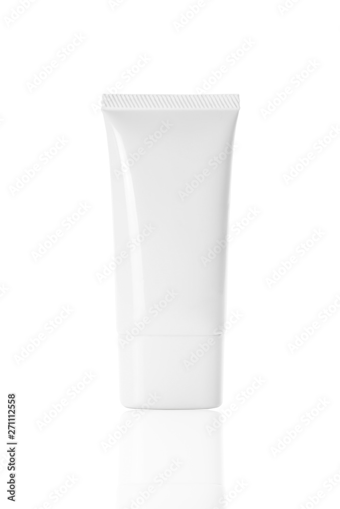 Product tube isolated on white background with clipping path Product tube isolated on white background with clipping path