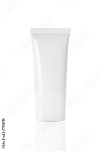 Product tube isolated on white background with clipping path