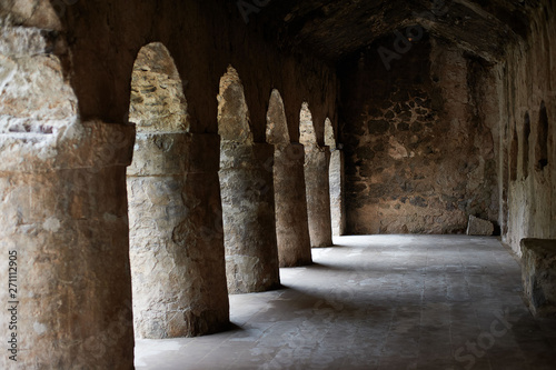 Cloister in ancient armenian monastery