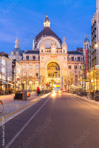 Antwerp train station Belgium