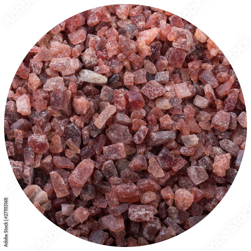 Kala namak background. black indian salt. photo