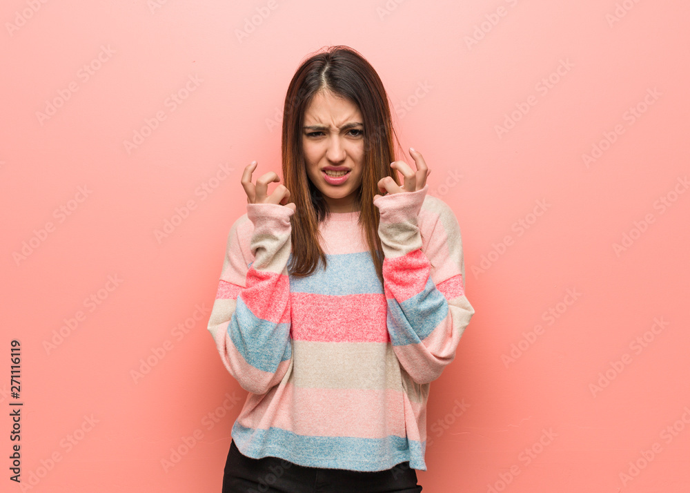 Young cute woman angry and upset Young cute woman angry and upset