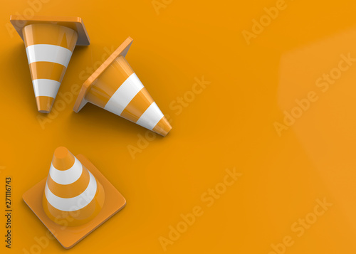 Traffic Cones - 3D