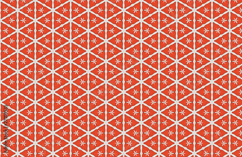 Red White Triangles Abstract Pattern Design