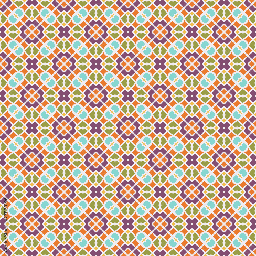 Endless colorful pattern for wallpapers, design and backgrounds, vector seamless pattern.