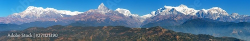 Foto Mount Annapurna range, Nepal Himalayas mountains