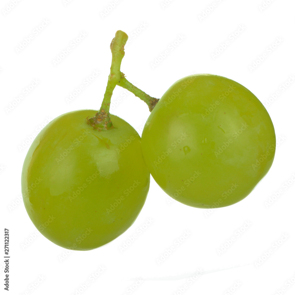 bunch of green grapes isolated on white background bunch of green grapes isolated on white background