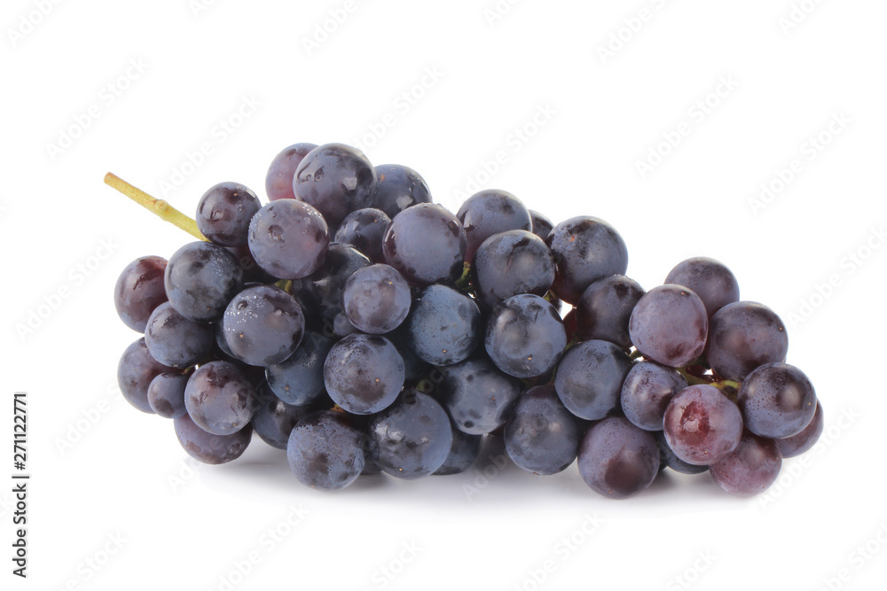 bunch of blue grapes isolated on white bunch of blue grapes isolated on white