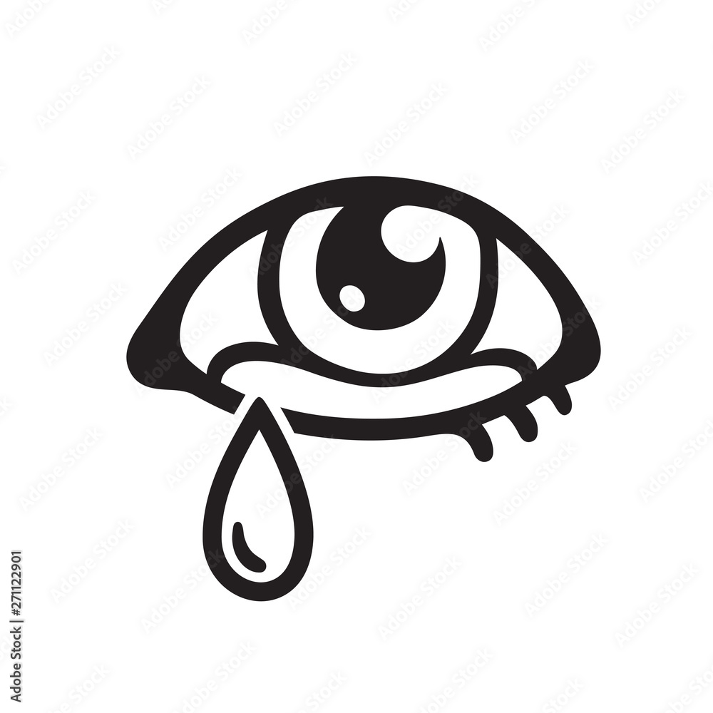 Eye with tear Eye with tear