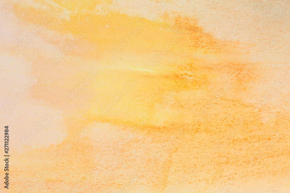 abstract watercolor background in yellow