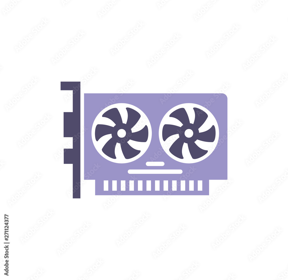 Computer hardware icon on background for graphic and web design. Simple illustration. Internet concept symbol for website button or mobile app.