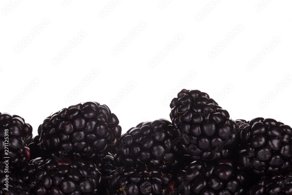 heap of blackberry isolated on white background heap of blackberry isolated on white background