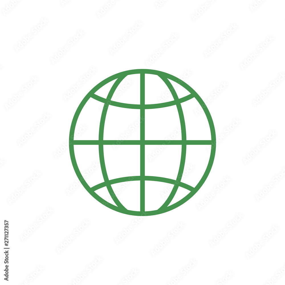 Web environment icon. Green ecological sign. Protect planet. Vector illustration for design. Web environment icon. Green ecological sign. Protect planet. Vector illustration for design.