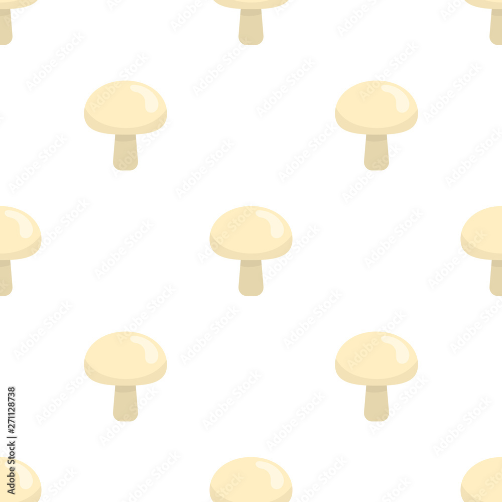 Seamless pattern with fresh champignons. Organic food. Cartoon style. Vector illustration for design, web, wrapping paper, fabric, wallpaper. Seamless pattern with fresh champignons. Organic food. Cartoon style. Vector illustration for design, web, wrapping paper, fabric, wallpaper.