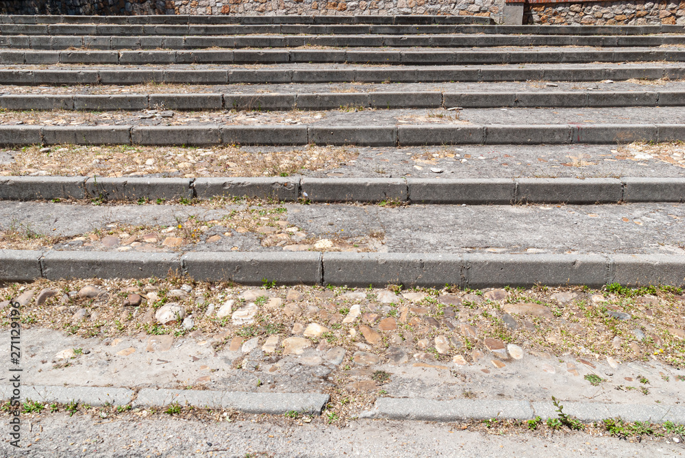 cement and stone steps conglomerates for background