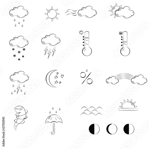 set of weather icons