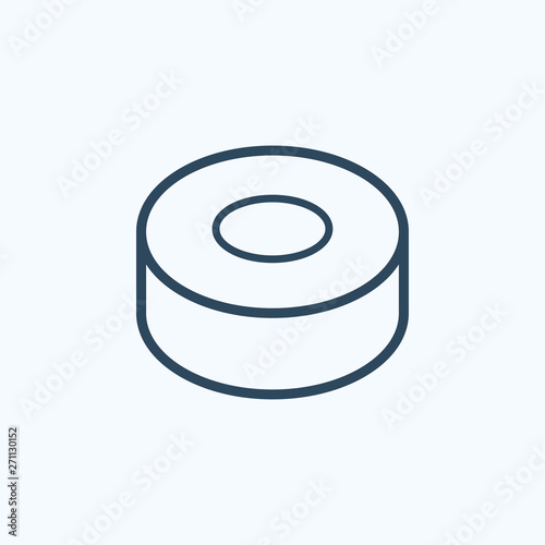 Tin can marinated conserve icon flat. 