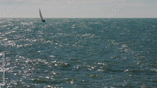 private sailingyacht in action  photo