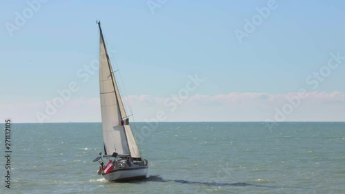 private sailingyacht in action  photo