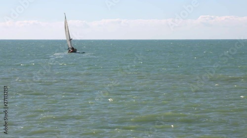 private sailingyacht in action 