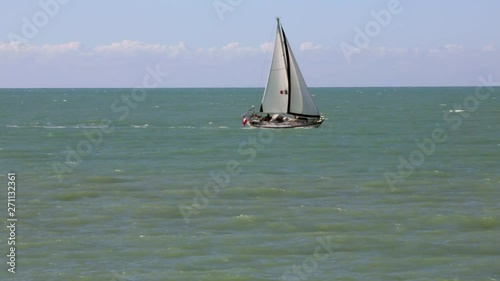 private sailingyacht in action 