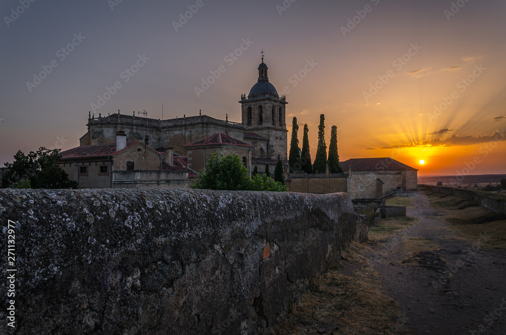 Sunset in Ciudad Rodrigo, Salamanca, Spain.