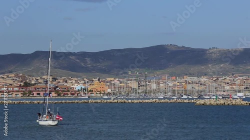 private sailingyacht in action 