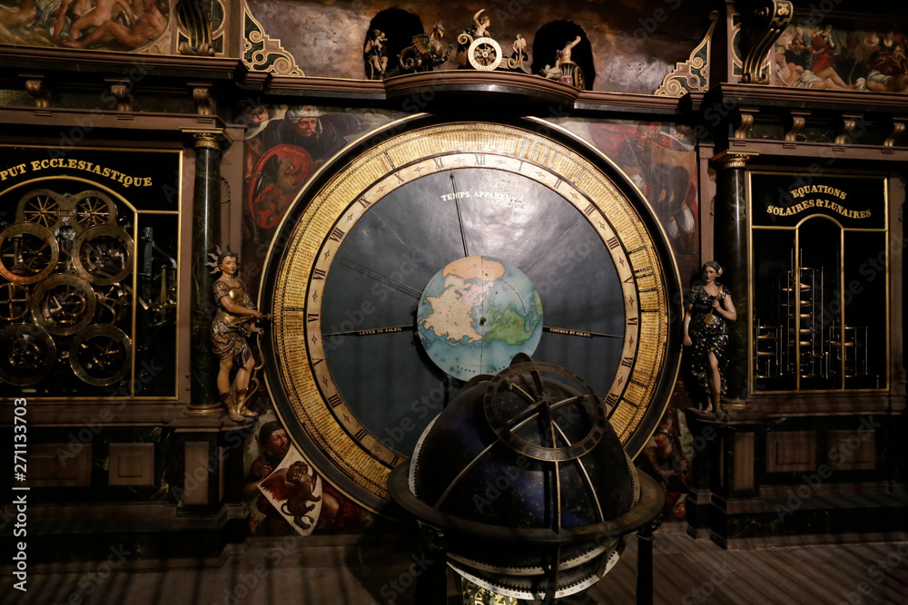 Astronomical clock in the cathedral at Strasbourg