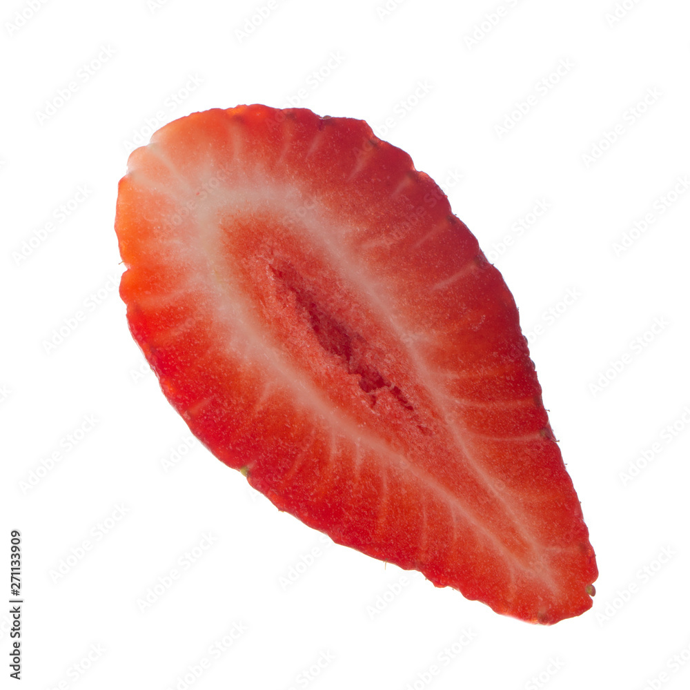 half of strawberrry isolated on white background half of strawberrry isolated on white background