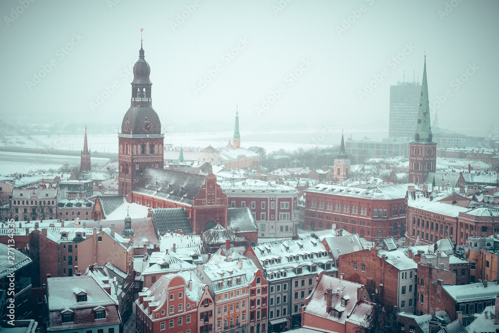 View of the city of riga