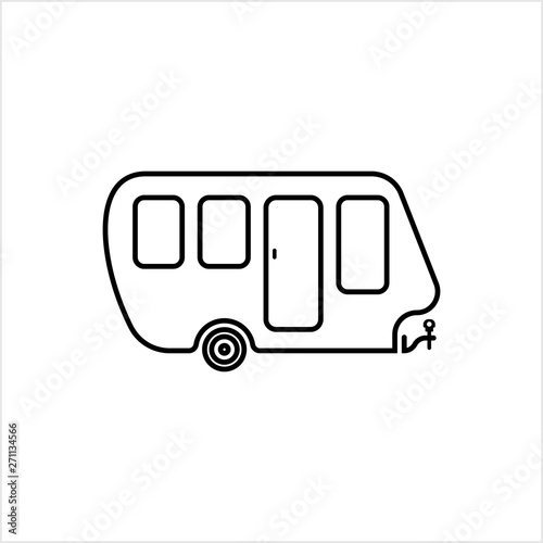 Trailer Caravan Icon, Camper Trailer, Camper Van,