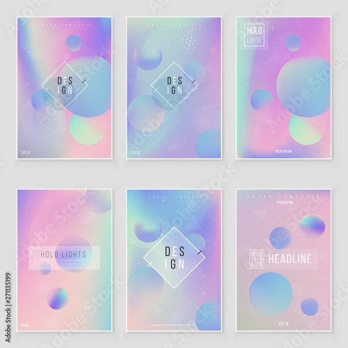Furistic modern holographic cover set. 