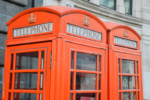  Red London Telephone boxes