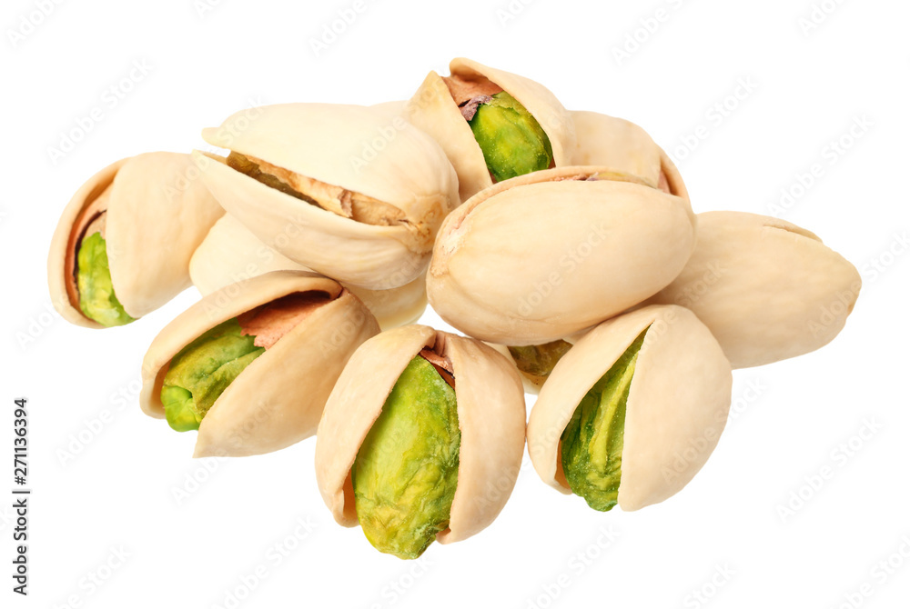 pistachio isolated on a white background. Food pistachio isolated on a white background. Food