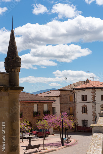 Cityscape of Canillas de Río Tuerto, in La Rioja, Spain. photo