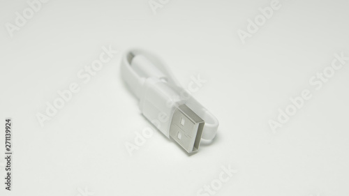 USB Data & Power Cable in high quality on white background