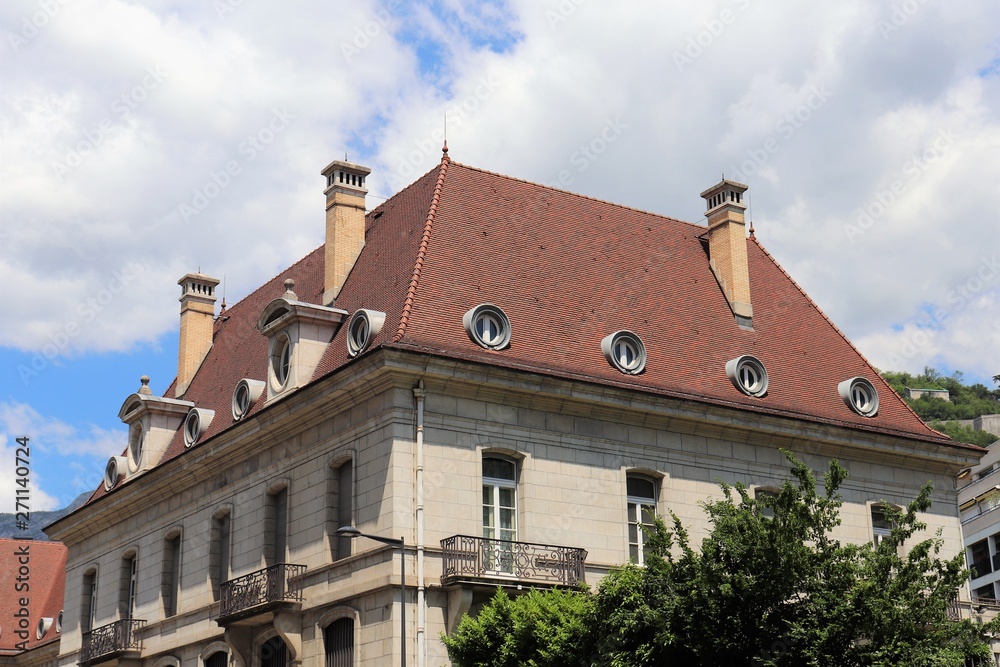 Banque de France - succursale départementale dans la ville de Grenoble, département de l'Isère