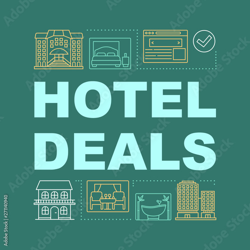 Hotel deals word concepts banner