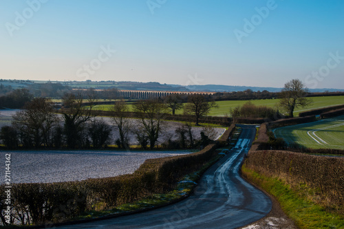 Welland viaduct Rutland Northamptonshire England
