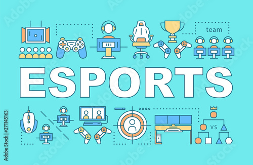 Esports word concepts banner