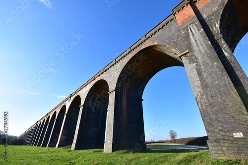 Welland viaduct Rutland Northamptonshire England photo