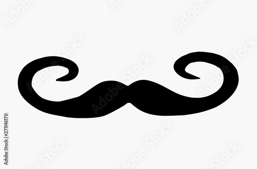 Mustache Icon Vector Design Template