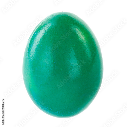 green egg isolated on white background